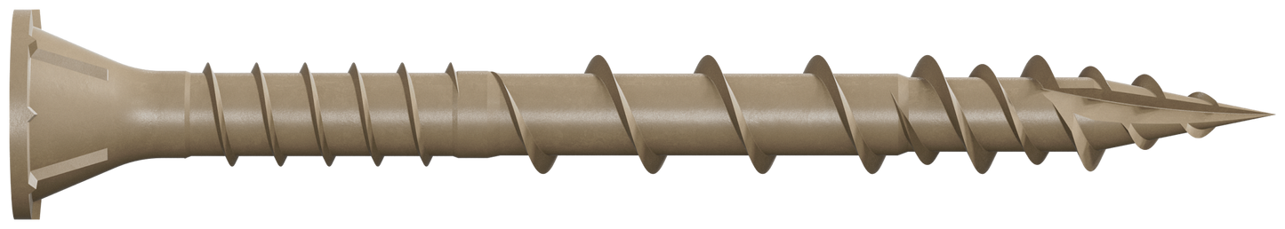 Simpson Strong-Tie DSVT2R110 Deck-Drive™ DSV WOOD Screw — #10 x 2 in. T25, Flat Head, Quik Guard®, Tan (110-Qty) (Pack of 1620)