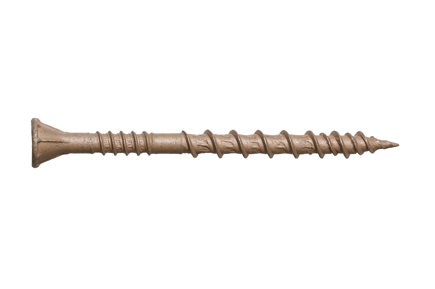 Simpson Strong-Tie DSVT114R5LB Deck-Drive™ DSV WOOD Screw — #8 x 1-1/4 in. T-25, Flat Head, Quik Guard®, Tan (5 lb.)
