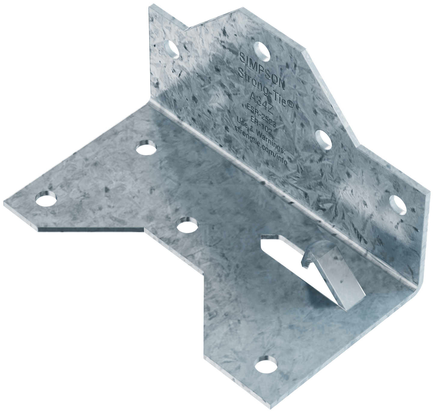 Simpson Strong-Tie A34Z 1-7/16 in. x 2-1/2in. ZMAX® Galvanized Framing Angle