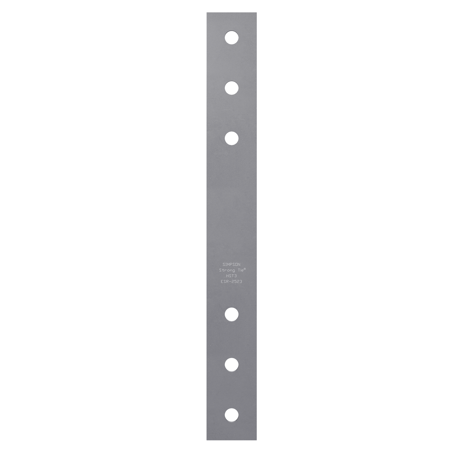 Simpson Strong-Tie HST2-R HST 2-1/2 in. x 21-1/4 in. 7-Gauge Galvanized Heavy Strap Tie (Pack of 10)