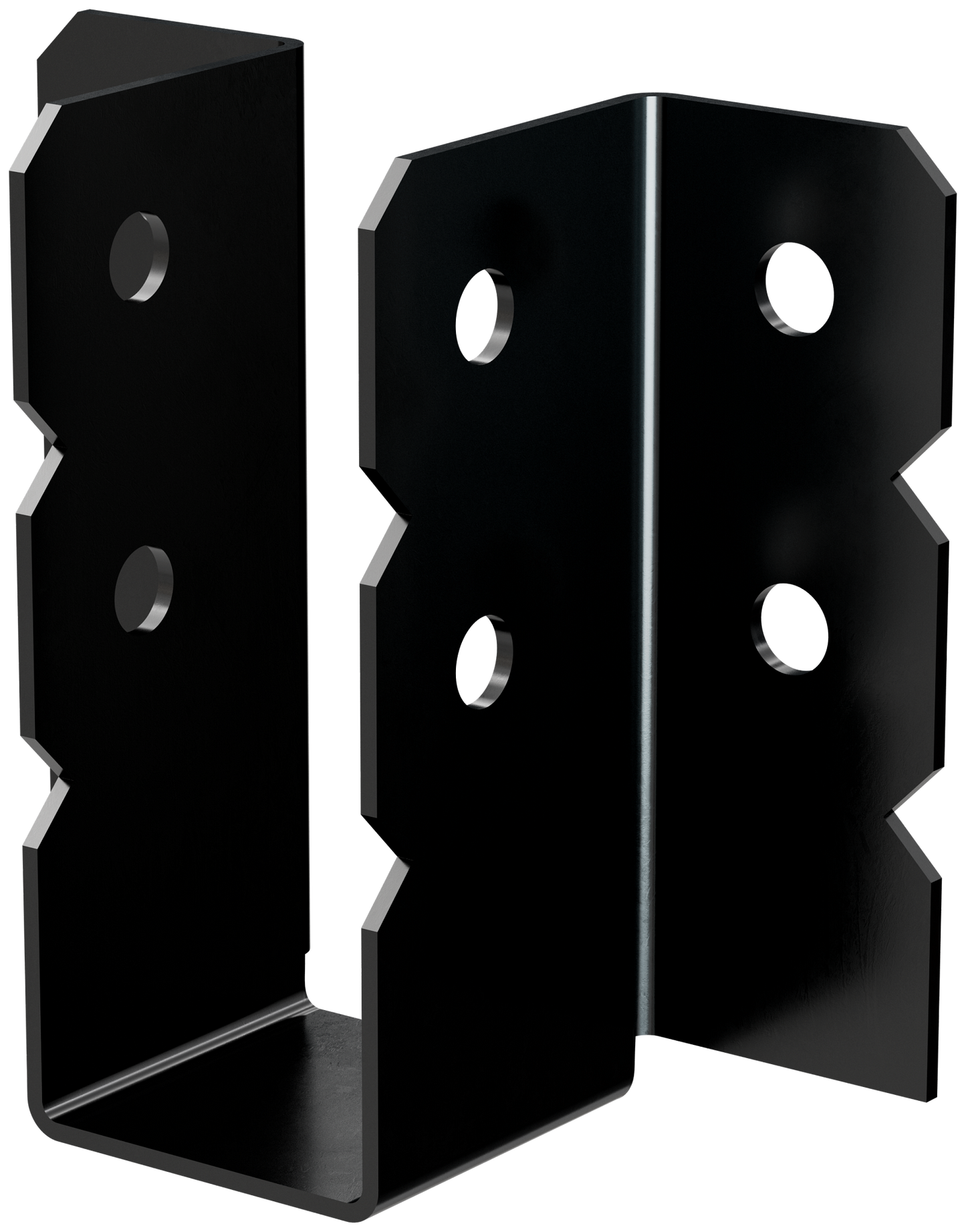 Simpson Strong-Tie OU410 OU® Black Powder-Coated Ornamental Joist Hanger for 4x10