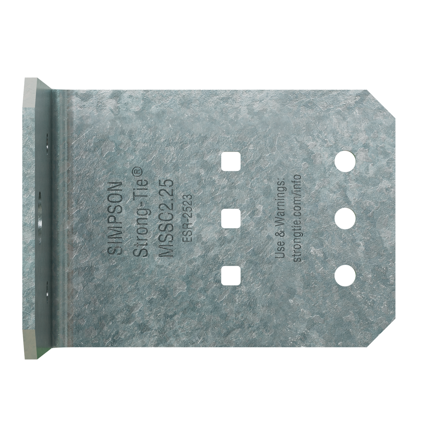Simpson Strong-Tie MSSC2.25-R90 MSSC 2-1/4 in. 12-Gauge Galvanized Steel-Stud Clip (90-Qty)
