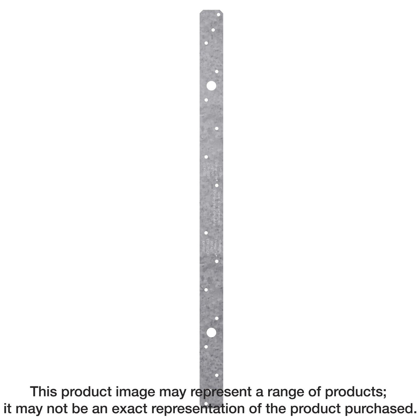 Simpson Strong-Tie MSTA49 MSTA 49-in. 16-Gauge Galvanized Medium Strap Tie