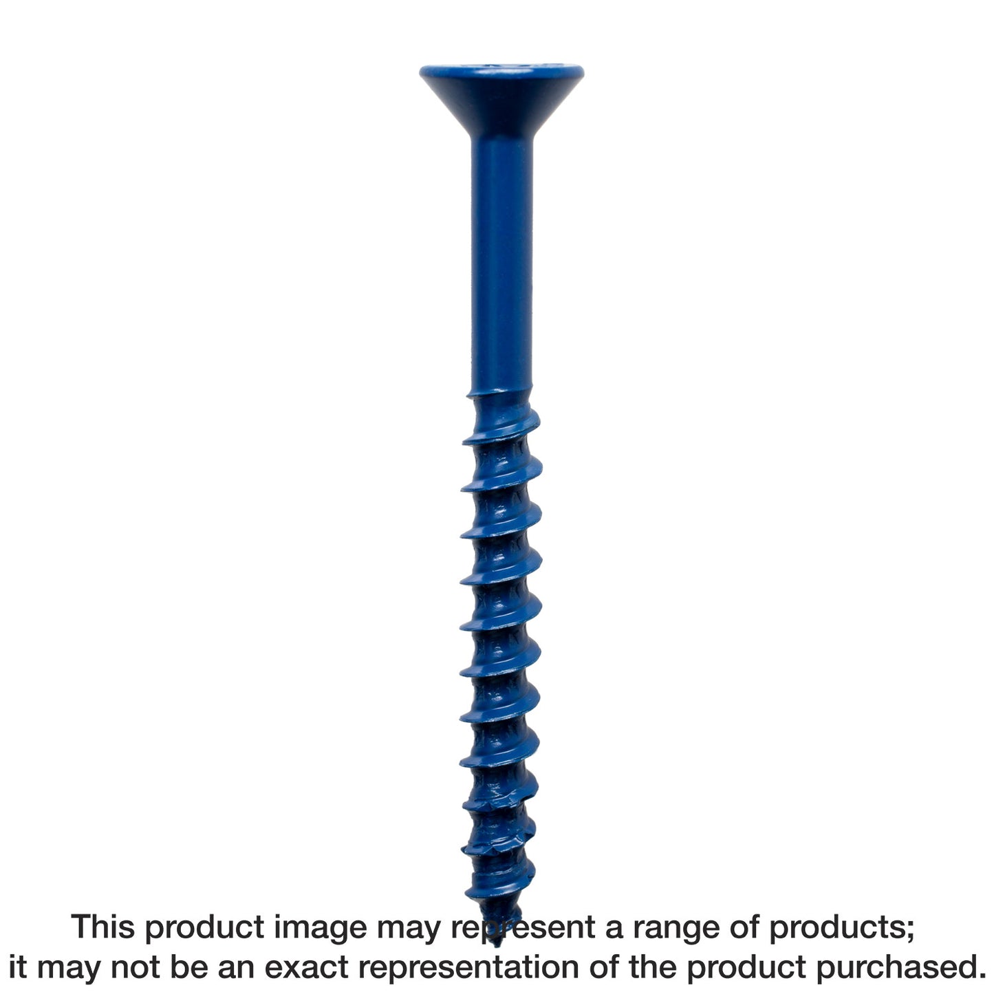 Simpson Strong-Tie TNT25234TF Titen Turbo™ — 1/4 in. x 2-3/4 in. 6-Lobe Flat-Head Concrete and Masonry Screw, Blue (100-Qty) (Pack of 420)