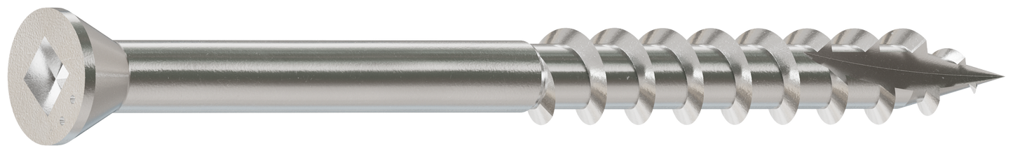 Simpson Strong-Tie S07200FBB Trim-Head Screw, Square Drive — #7 x 2 in. #1 SQ, Type 305 (4000-Qty) (Pack of 64)