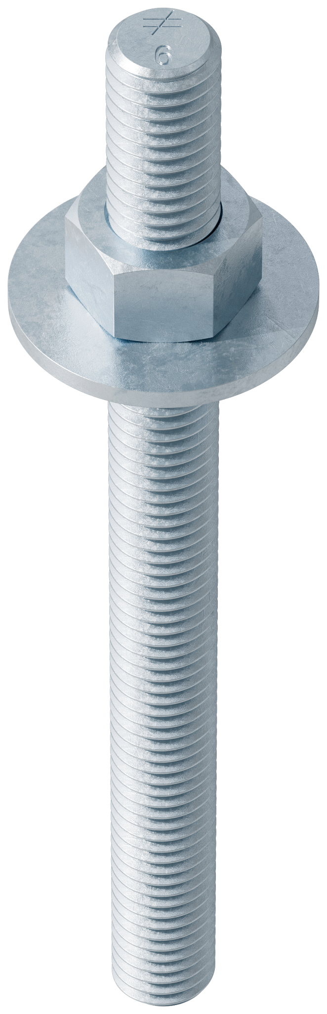 Simpson Strong-Tie RFB#4X6HDG RFB 1/2 in. x 6 in. Hot-Dip Galvanized Retrofit Bolt
