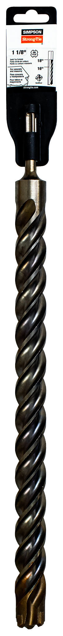 Simpson Strong-Tie MDPL11218Q 1-1/8 in. x 18 in. SDS-plus® Quad-Head Shank Drill Bit