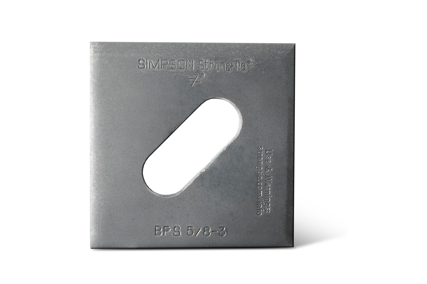Simpson Strong-Tie BPS 5/8-6 BPS 3 in. x 4-1/2 in. Slotted Bearing Plate with 5/8 in. Bolt Dia.