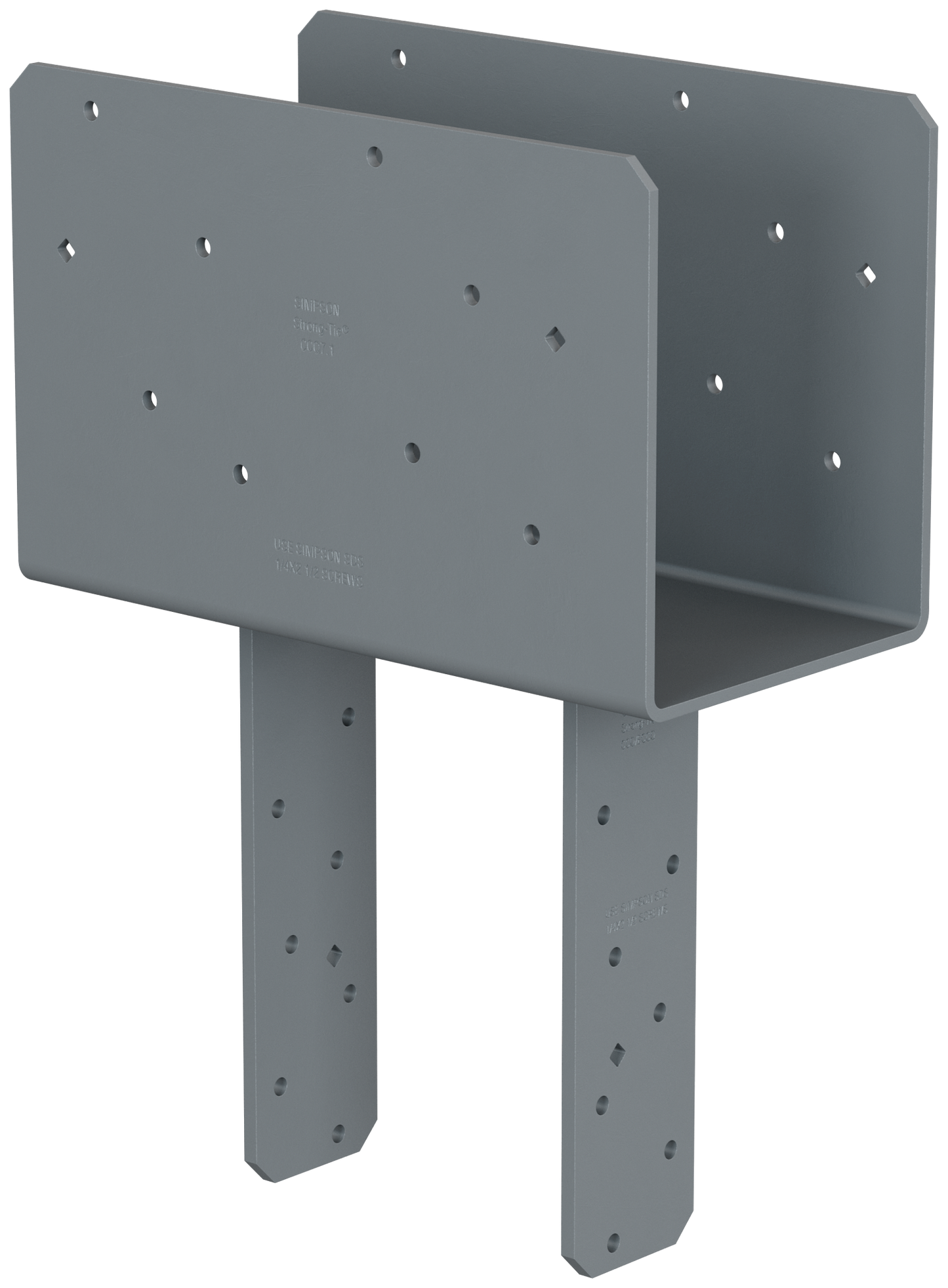 Simpson Strong-Tie CCQ7.1-6SDS2.5 CCQ™ Column Cap for 7 in. Beam, 6x Post with Strong-Drive® SDS Screws