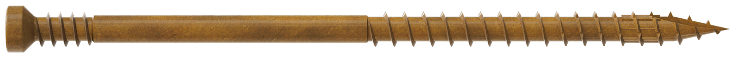 Simpson Strong-Tie FT07300MB Finish Trim Screw — #7 x 3 in. T10, Trim-Head, Quik Guard®, Tan (1750-Qty)