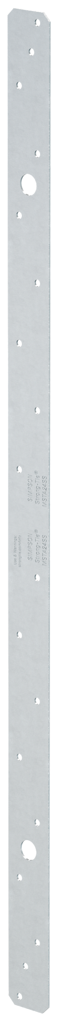 Simpson Strong-Tie MSTA24SS MSTA 24-in. 18-Gauge Stainless-Steel Medium Strap Tie