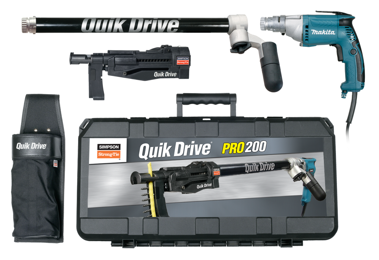 Simpson Strong-Tie PRO200G2M25K Quik Drive® PRO200G2 Drywall System w/ Makita® 2500 RPM Screwdriver Motor (Pack of 60)