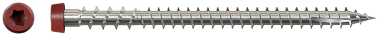 Simpson Strong-Tie DCU234S316RD01 Deck-Drive™ DCU COMPOSITE Screw (Collated) — #10 x 2-3/4 in. Type 316, Red 01 (1000-Qty) (Pack of 100)