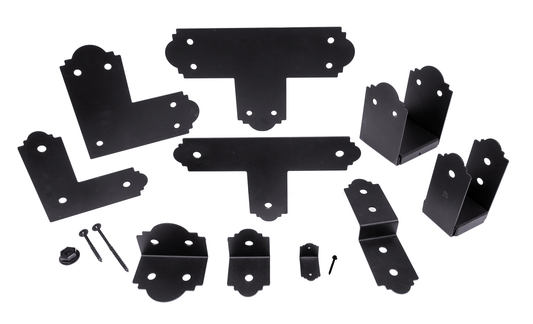 Simpson Strong-Tie APDJT2-4 Outdoor Accents® Mission Collection® 3 in. ZMAX®, Black Powder-Coated Deck Joist Tie for 2x