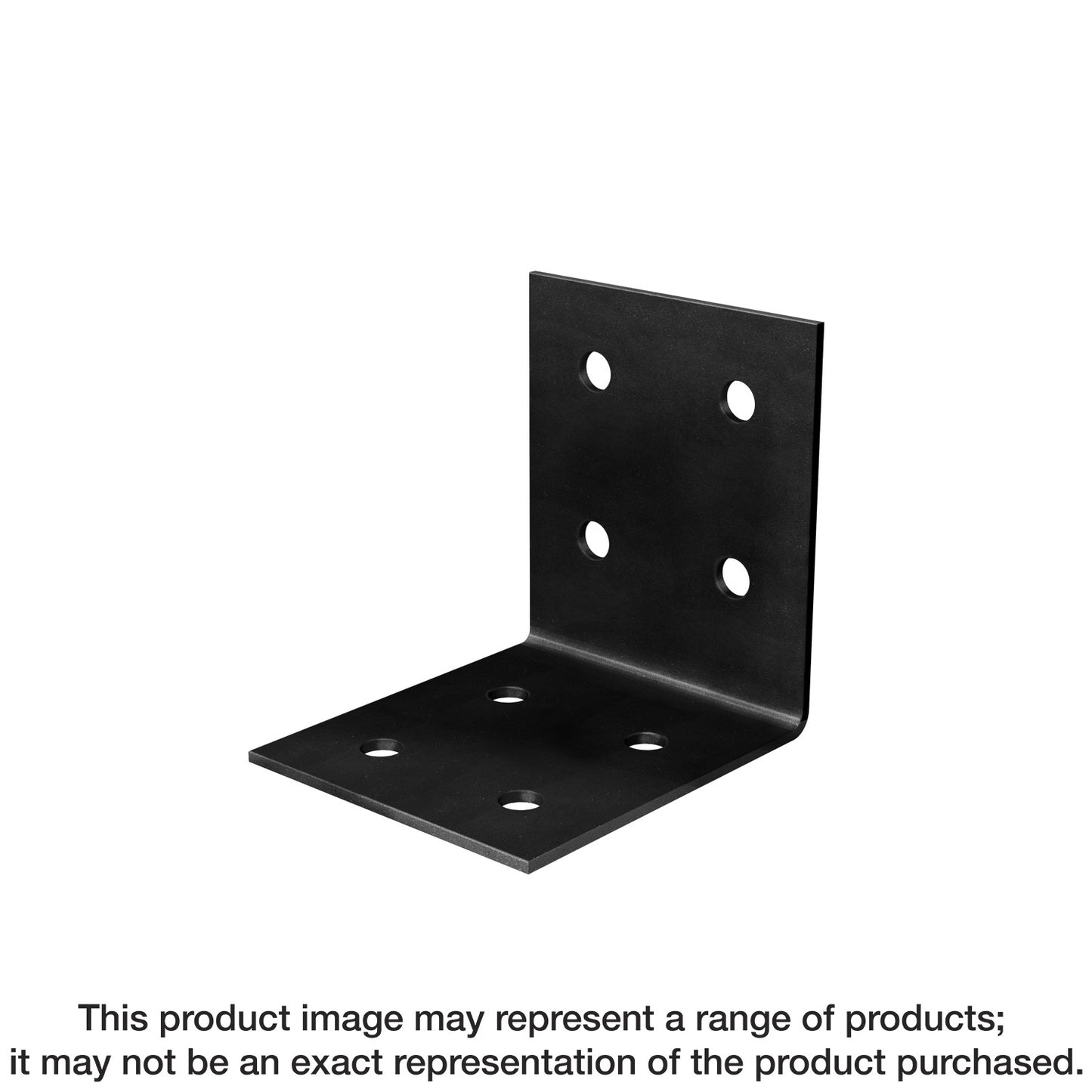 Simpson Strong-Tie HL46PC HLPC 4-1/4 in. x 6 in. Black Powder-Coated Ornamental Heavy Angle