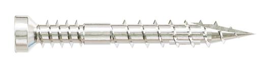 Simpson Strong-Tie FT07114T100 Finish Trim Screw — #7 x 1-1/4 in. T10, Trim-Head, Type 316 (100-Qty)