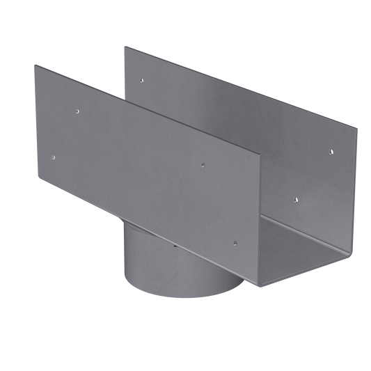 Simpson Strong-Tie LCC4.5-3.5 LCC 4-5/8 in. Column Cap for 3-1/2 in. Outside Diameter Lally Column
