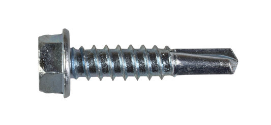 Simpson Strong-Tie X1S1214 Strong-Drive® Self-Drilling X Metal Screw (Collated) — #12 x 1 in. 5/16 Hex, Clear Zinc (1500-Qty) (Pack of 100)