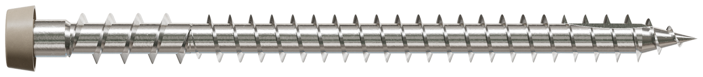 Simpson Strong-Tie DCU234P316GR05 Deck-Drive™ DCU COMPOSITE Screw — #10 x 2-3/4 in. T20, Type 316, Gray 05 (350-Qty)