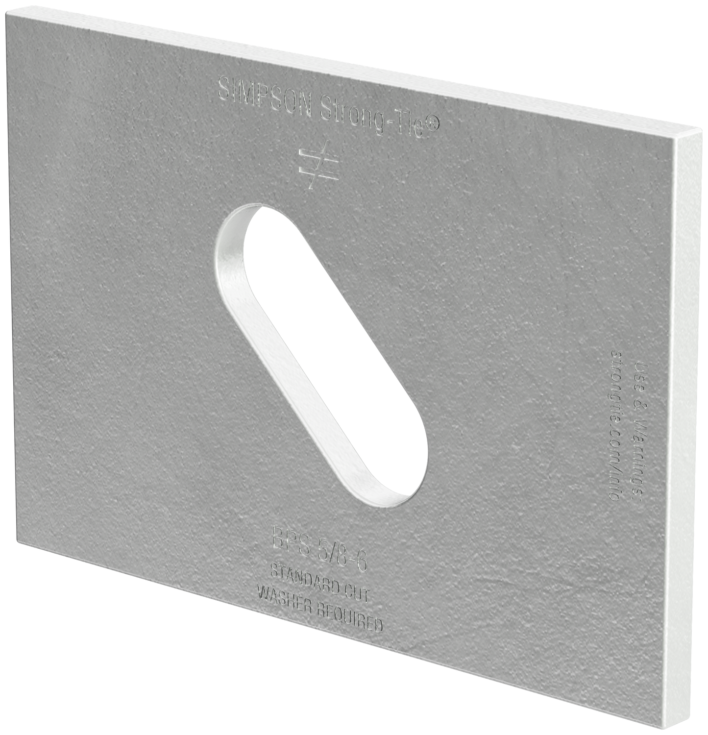 Simpson Strong-Tie BPS 5/8-6HDG BPS 3 in. x 4-1/2 in. HDG Slotted Bearing Plate with 5/8 in. Bolt Dia. (Pack of 1000)