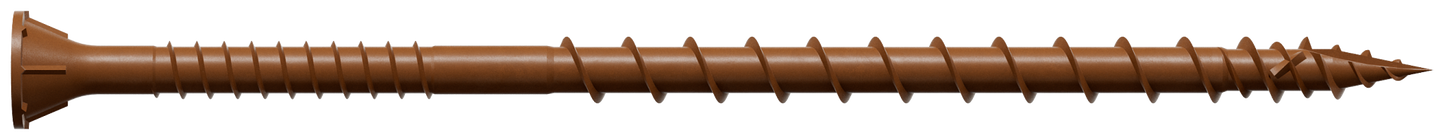 Simpson Strong-Tie DSVR4MB Deck-Drive™ DSV WOOD Screw — #10 x 4 in. T-25, Flat Head, Quik Guard®, Red (1000-Qty)