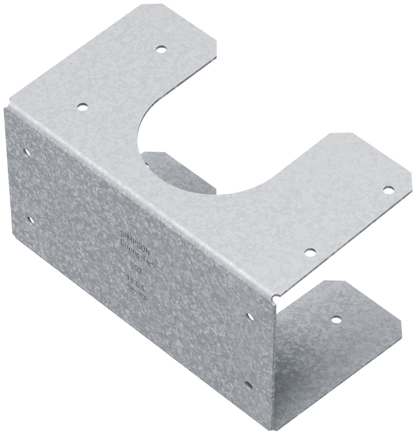 Simpson Strong-Tie SS3 SS 16-Gauge Galvanized Stud Shoe for Double 2x Stud