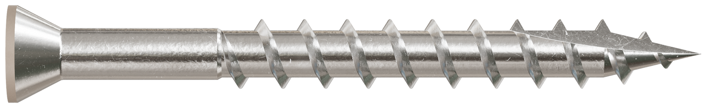 Simpson Strong-Tie T07162FT70GR01 Trim-Head Screw, 6-Lobe Drive — #7 x 1-5/8 in. T-15 Type 316, Gray 01 (70-Qty)