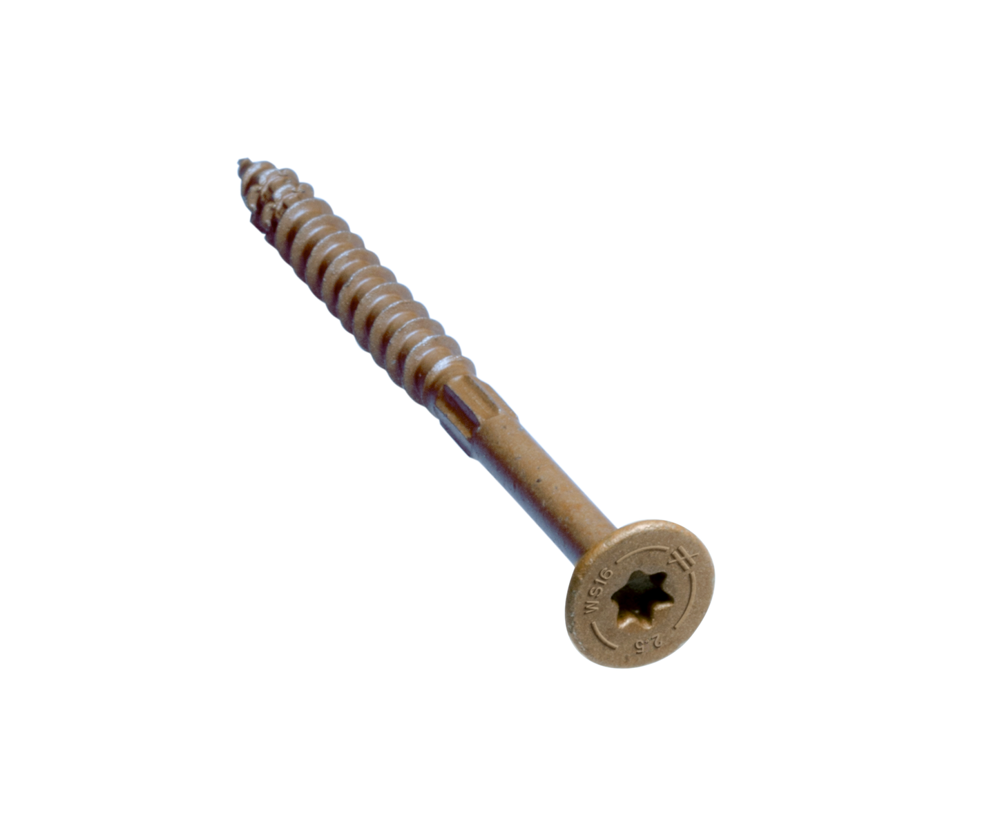 Simpson Strong-Tie SDWS16212QR50 Strong-Drive® SDWS™ FRAMING Screw — 0.160 in. x 2-1/2 in. T25, Quik Guard®, Tan (50-Qty)