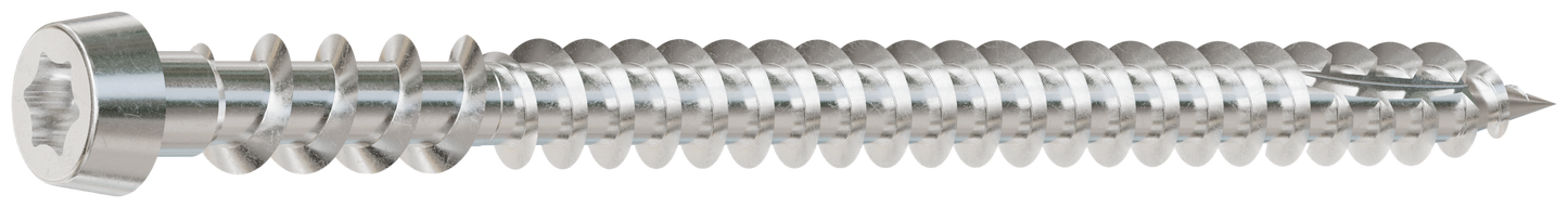 Simpson Strong-Tie DCU234S316 Deck-Drive™ DCU COMPOSITE Screw (Collated) — #10 x 2-3/4 in. Type 316 (1000-Qty) (Pack of 100)