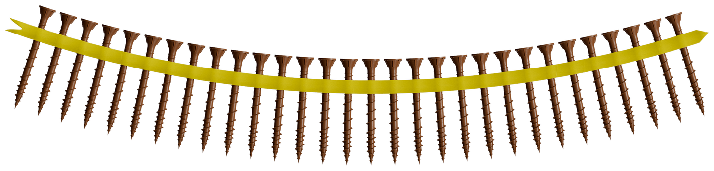 Simpson Strong-Tie DSVR2S Deck-Drive™ DSV WOOD Screw (Collated) — #10 x 2 in. T25 6-Lobe, Red (1500-Qty) (Pack of 100)