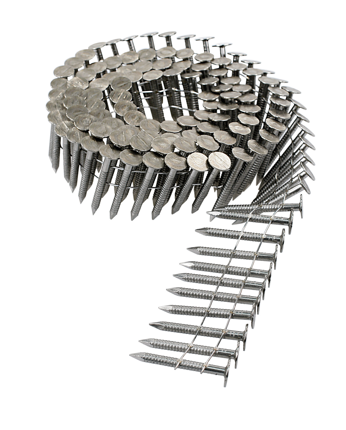 Simpson Strong-Tie T11A100RNJ 15° Wire Coil, Full Round Head, Ring-Shank Roofing Nail — 1 in. Type 316 (3600-Qty)