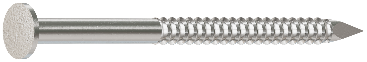 Simpson Strong-Tie T6ACN1 Common Nail, Annular Ring Shank — 2-in. x .120-in. Type 316 Stainless Steel (1 lb.) (Pack of 10)