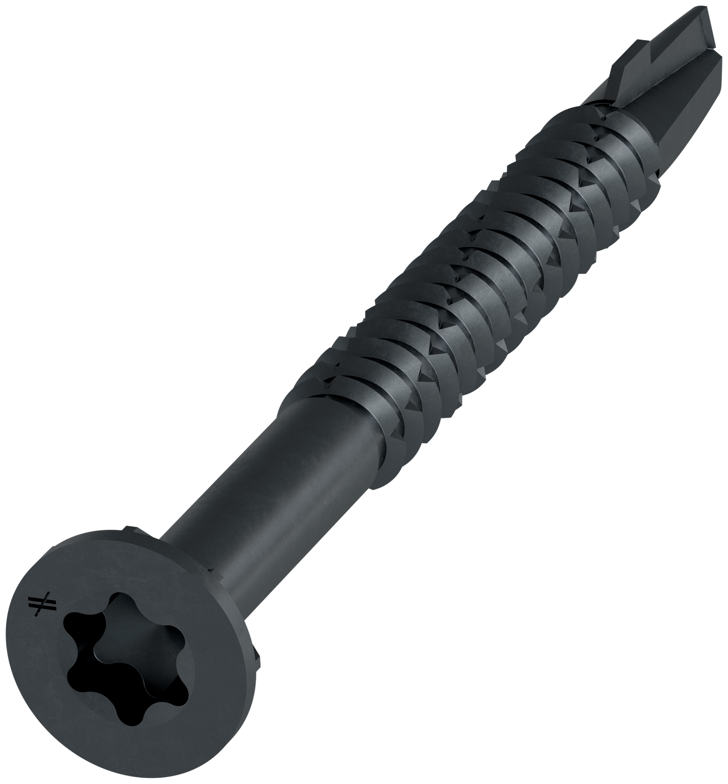 Simpson Strong-Tie TBP1260S Strong-Drive® TB WOOD-TO-STEEL Screw (Collated) — #12 x 2-3/8 in. Black Phos. (1000-Qty) (Pack of 100)