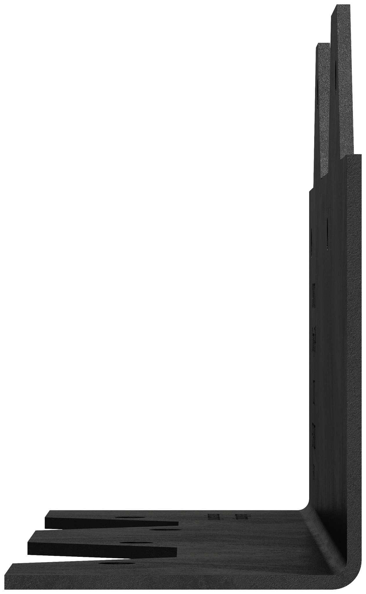 Simpson Strong-Tie L70PC Outdoor Accents® 7 in. 16-Gauge ZMAX®, Black Powder-Coated Reinforcing L Angle
