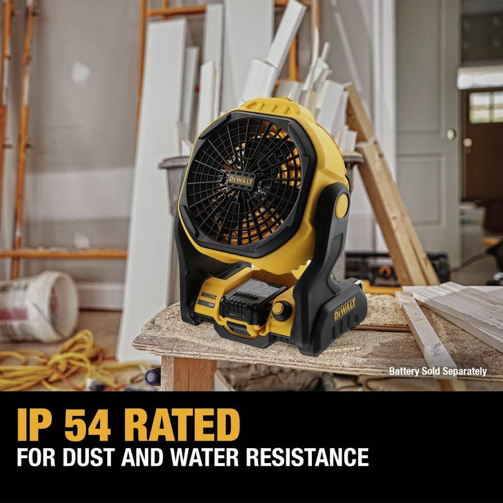 DeWalt DCE512B 20V MAX Cordless Lithium Ion Jobsite Fan Bare Tool