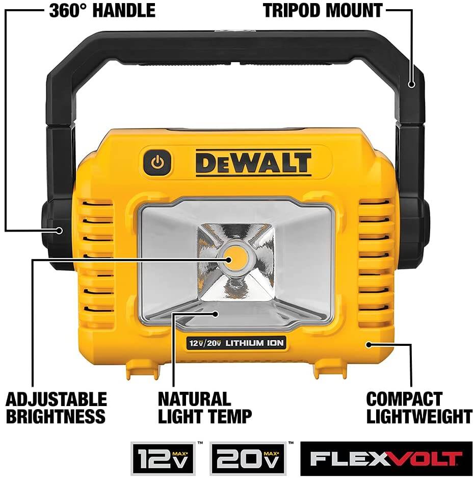 DEWALT DCL077B 12V/20V MAX Work Light, LED, Compact, (Tool Only)