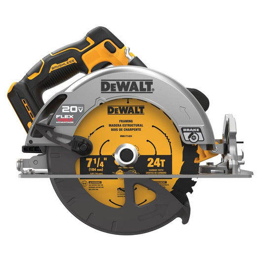 DEWALT FLEXVOLT ADVANTAGE 20V MAX Circular Saw 7-1/4-Inch Cordless Tool Only (DCS573B)