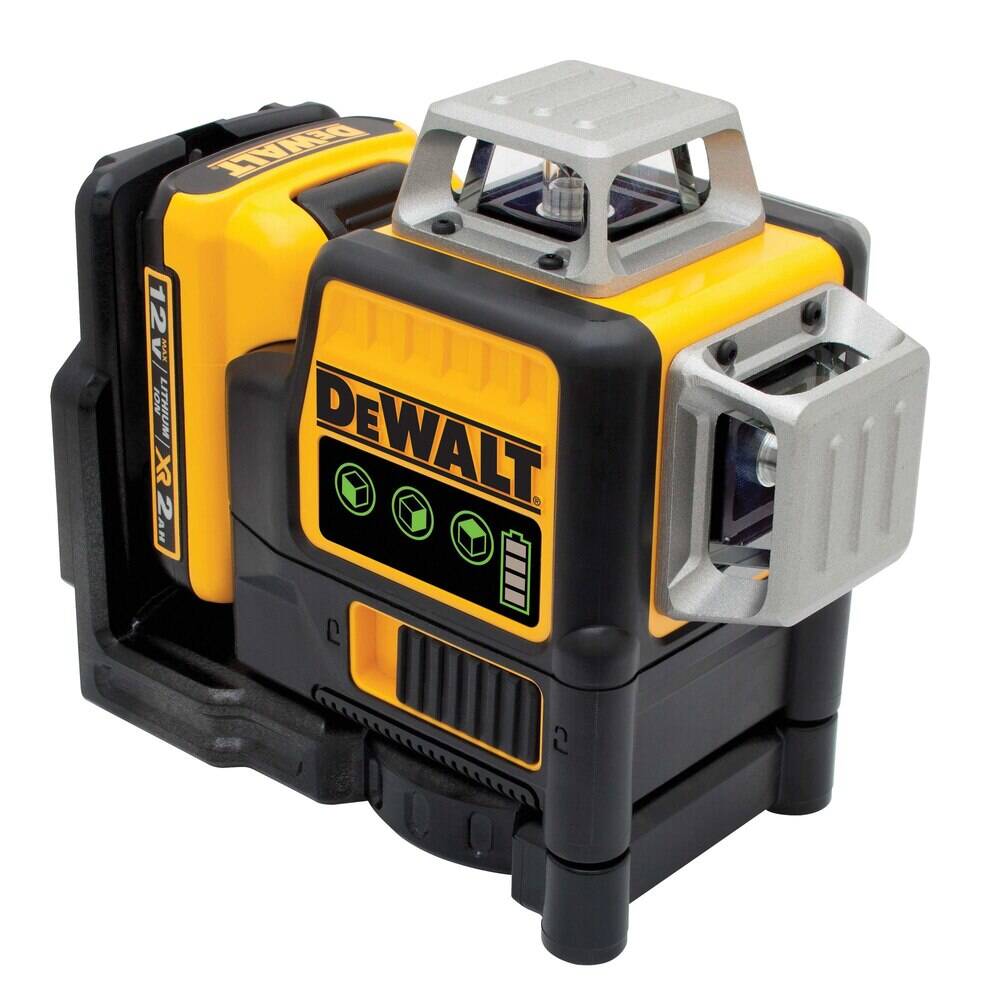 DEWALT 12V MAX Line Laser, 3 X 360, Green (DW089LG) , Yellow
