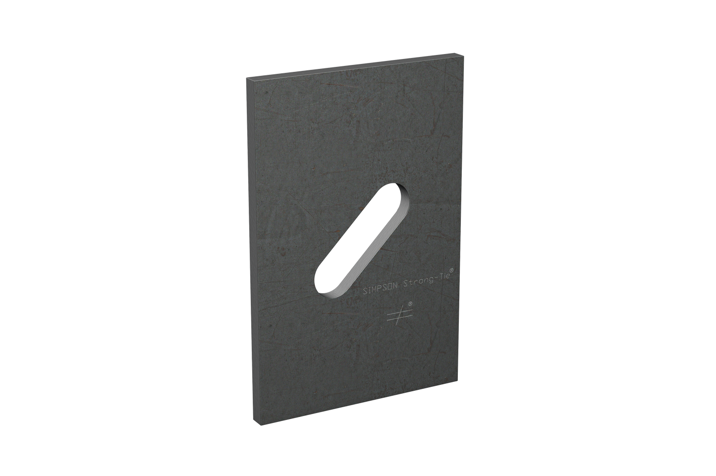 Simpson Strong-Tie BPS 1/2-6HDG BPS 3 in. x 4-1/2 in. HDG Slotted Bearing Plate with 1/2 in. Bolt Dia.