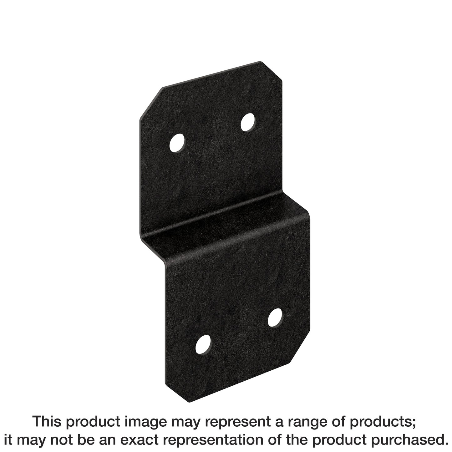 Simpson Strong-Tie APVDJT2-6 Outdoor Accents® Avant Collection™ 5-in. ZMAX®, Black Powder-Coated Deck Joist Tie for 2x