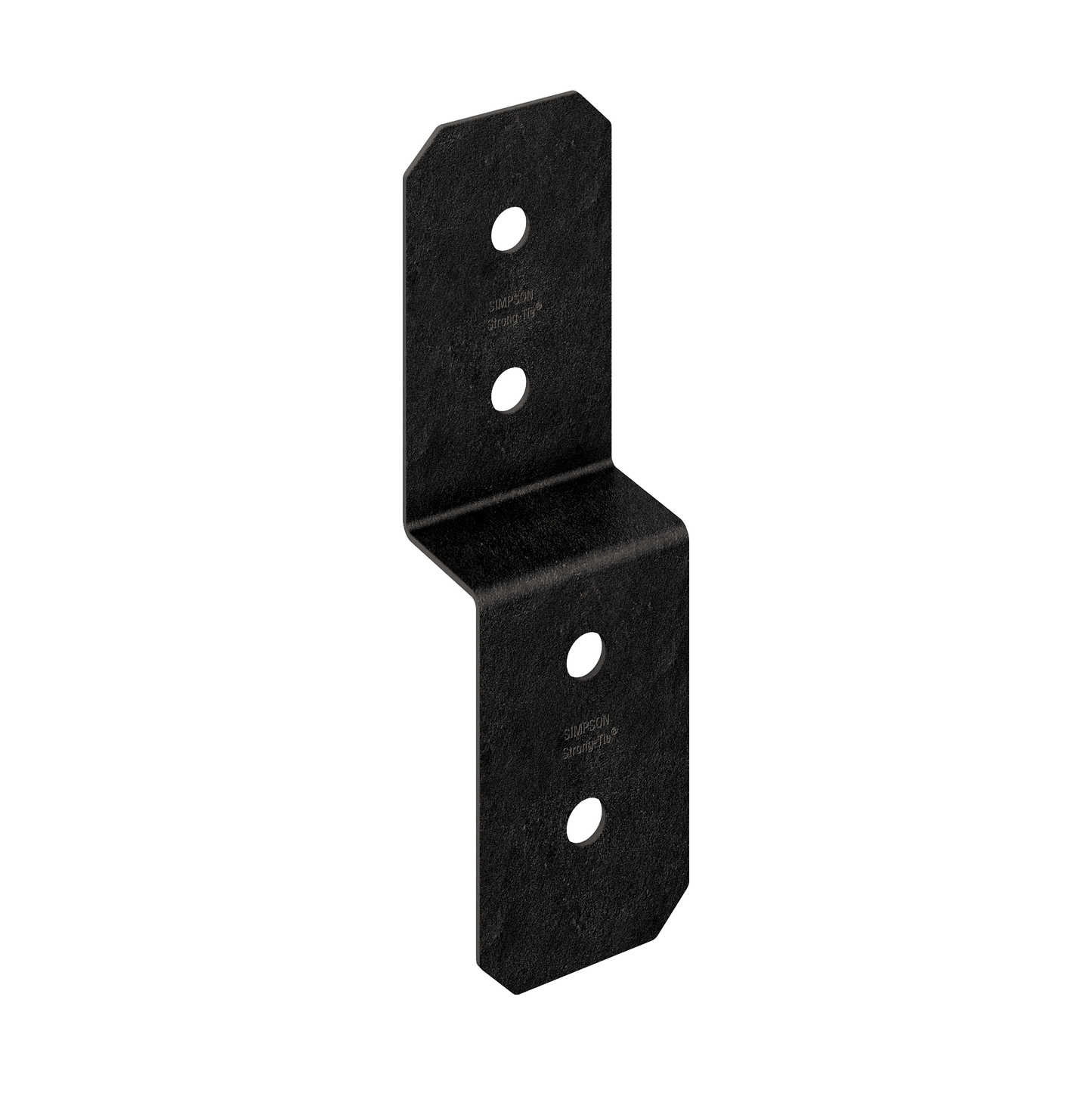 Simpson Strong-Tie APVDJT1.75-4 Outdoor Accents® Avant Collection™ 3-in. ZMAX®, Black Powder-Coated Deck Joist Tie for 1-3/4-in. Wood (Pack of 864)
