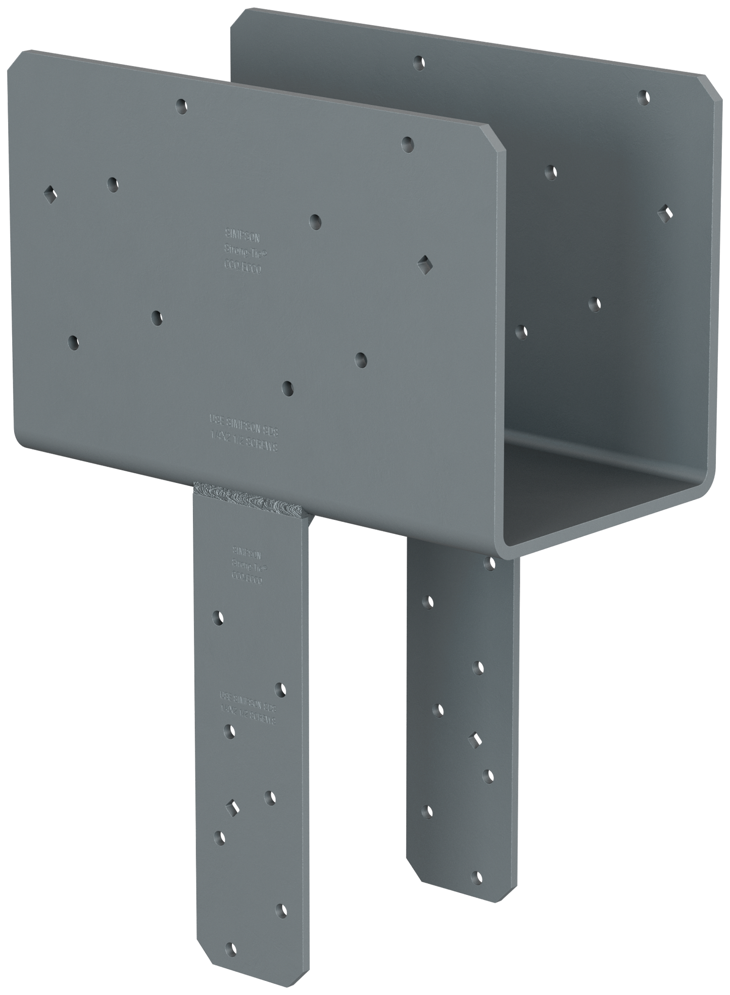 Simpson Strong-Tie CCQ66SDS2.5ROT CCQ™ Rotated-Strap Column Cap for 6x Beam, 6x Post with Strong-Drive® SDS Screws