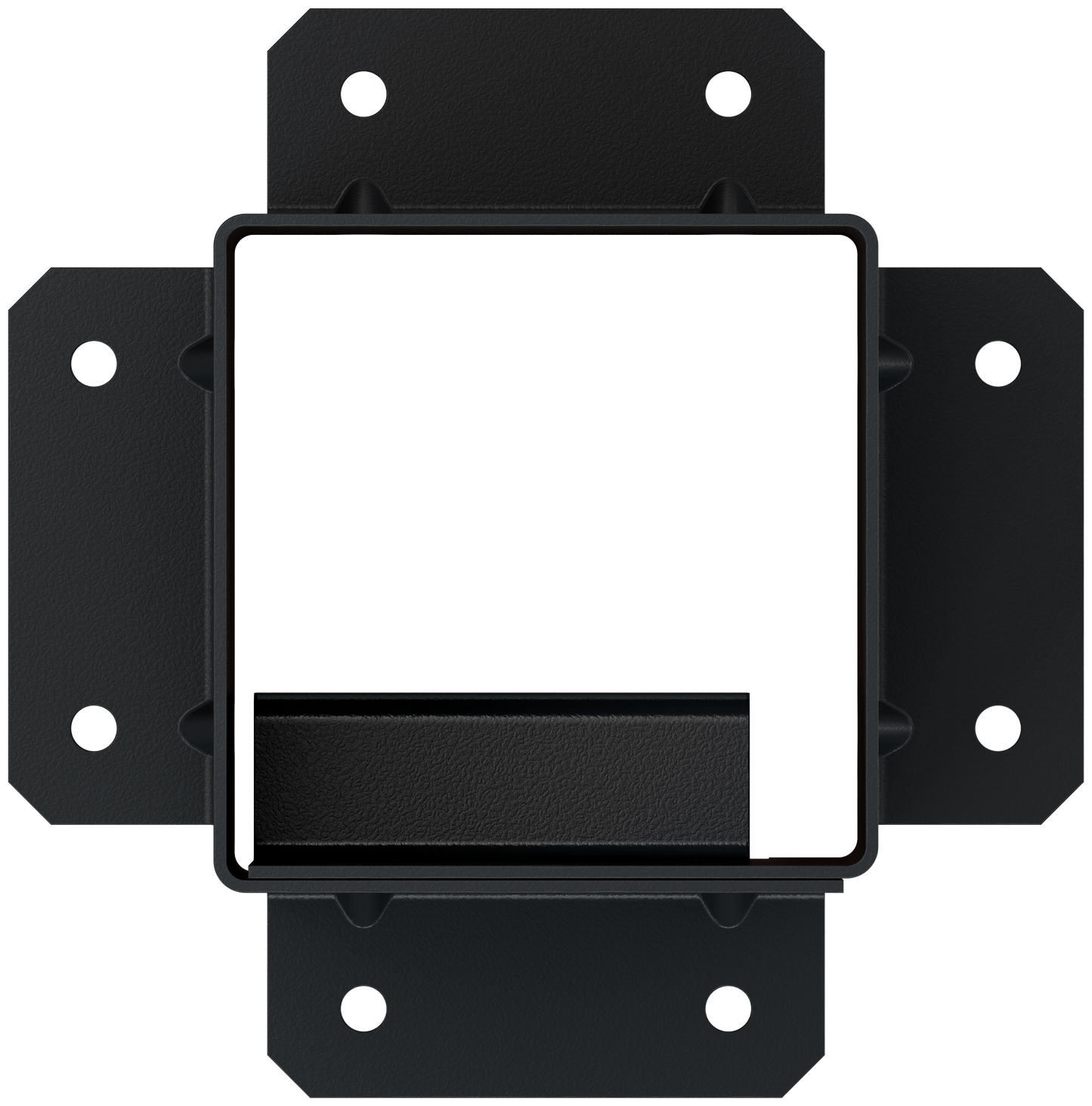 Simpson Strong-Tie SAGE-B44 Outdoor Accents® Sage System™ Black Powder-Coated Post Base for 4x4 (Pack of 6)