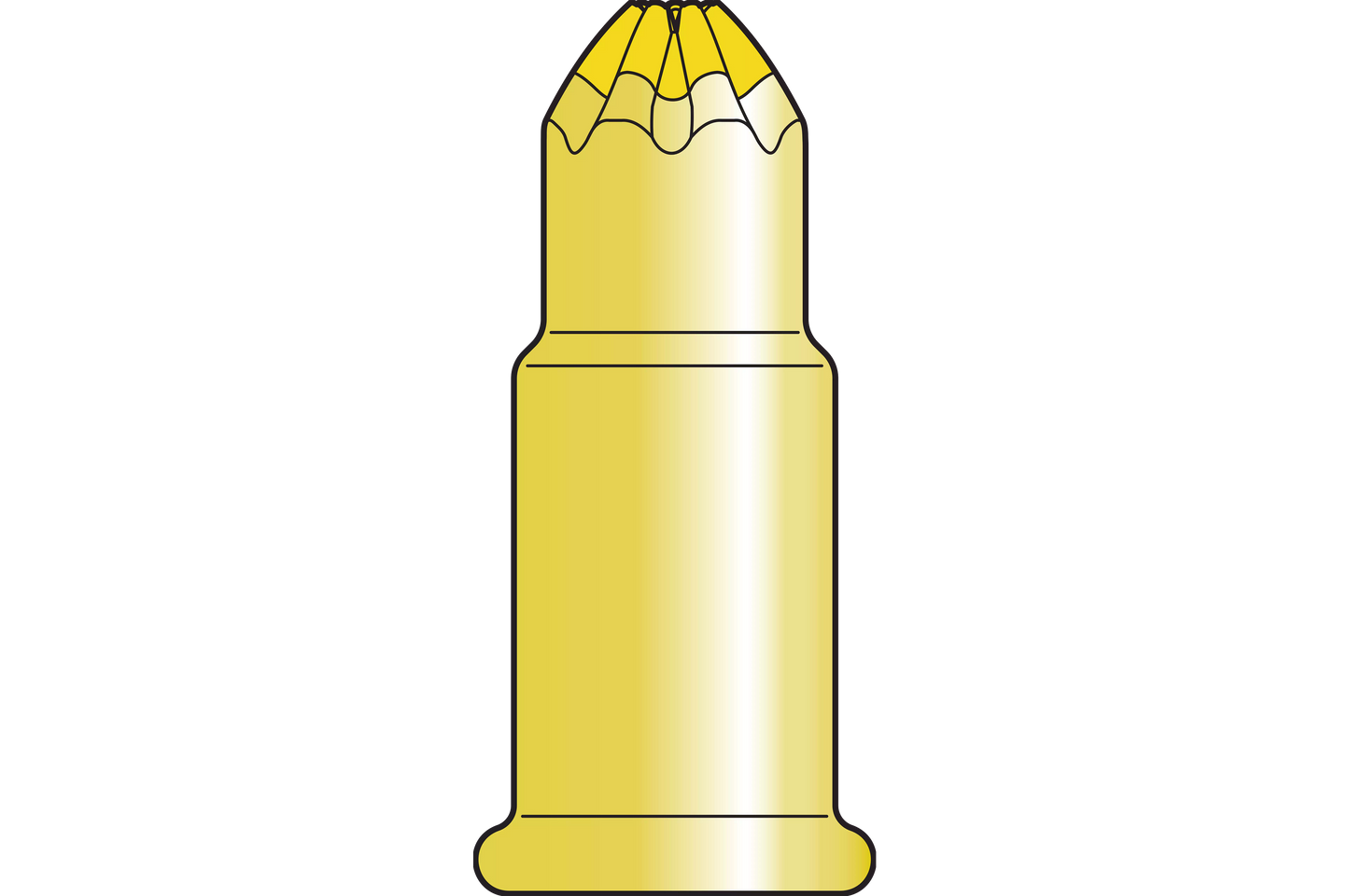 Simpson Strong-Tie P22AC4-RC25 P22AC 0.22-Caliber “A” Single-Shot Crimp Load, LVL 4, Yellow (25-Qty) (Pack of 8)