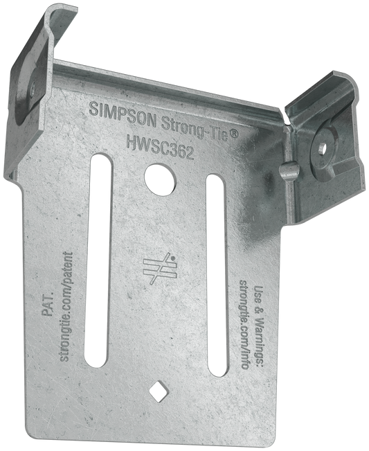 Simpson Strong-Tie HWSC362-KT HWSC™ 3-7/16 in. Head-of-Wall Slide-Clip Connector w/ Screws (50-Qty) (Pack of 1)