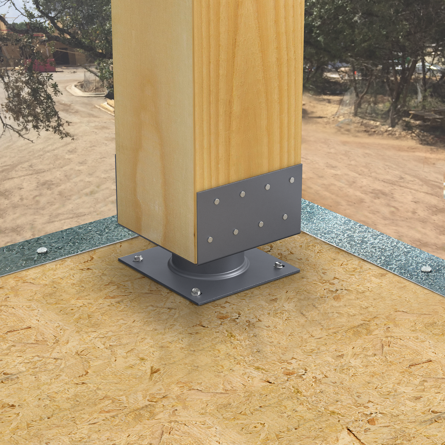 Simpson Strong-Tie ECB88 ECB™ 2-in. Standoff Elevated Column Base for 8x8 (Pack of 4)