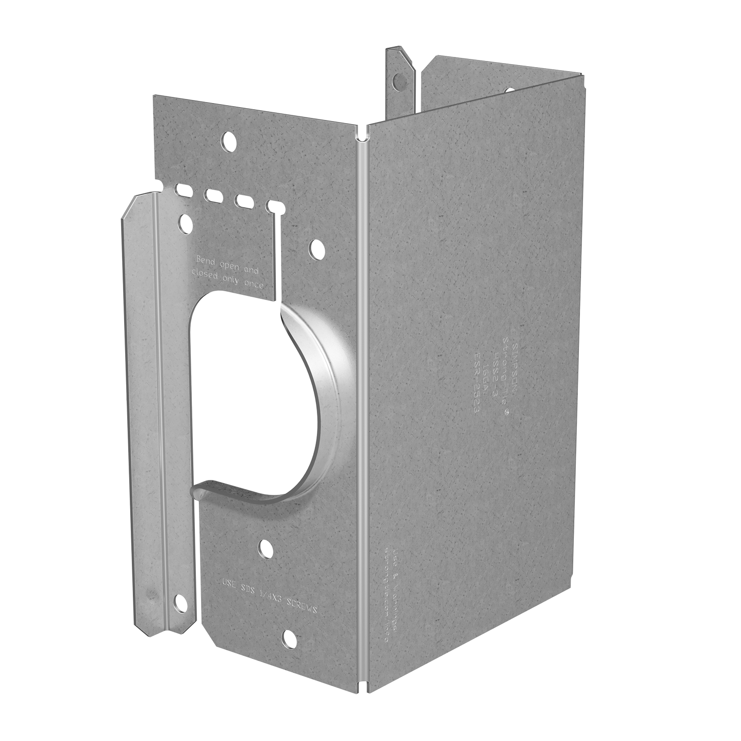 Simpson Strong-Tie HSS2-3-SDS3 HSS Galvanized Stud Shoe for Triple 2x, with Strong-Drive® SDS Screws