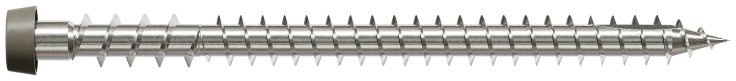 Simpson Strong-Tie DCU234MB316GR Deck-Drive™ DCU COMPOSITE Screw — #10 x 2-3/4 in. T20, Type 316, Gray (1750-Qty) (Pack of 64)