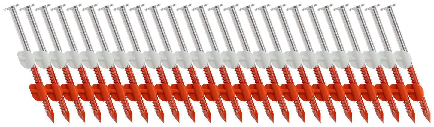 Simpson Strong-Tie S12A200CNB 20°–22° Plastic Strip, Full Round Head, Ring-Shank Nail — 2 in. x .113 in. Type 304 (5000-Qty) (Pack of 80)
