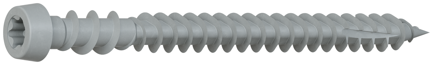 Simpson Strong-Tie DCU238SGR Deck-Drive™ DCU COMPOSITE Screw (Collated) — #10 x 2-3/8 in. Quik Guard® Gray (1000-Qty) (Pack of 100)